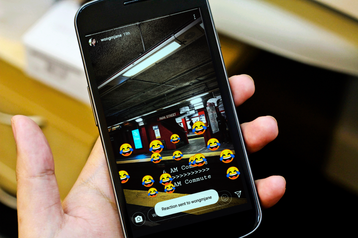 reacciones instagram